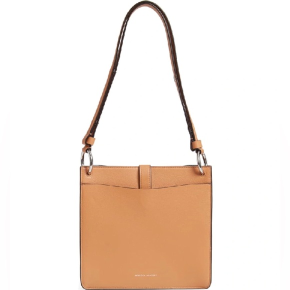 SMALL MEGAN LEATHER CROSSBODY FEED BAG - BROWN IN HONEY - Picture 3 of 5